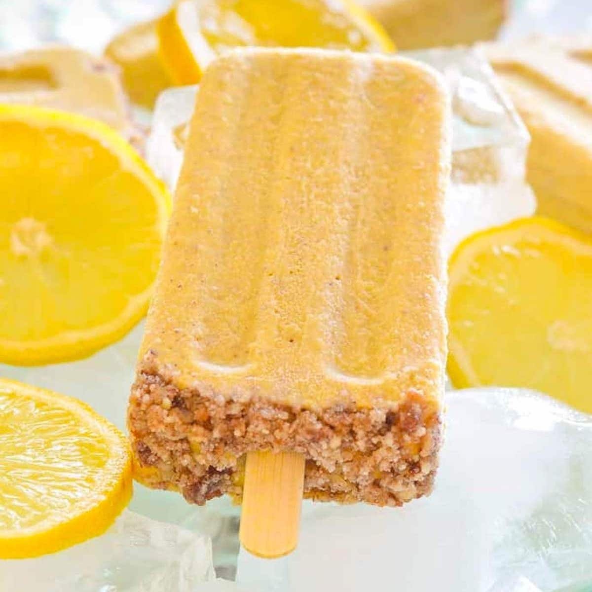 Healthy Lemon Cheesecake Popsicles 1 Healthy Lemon Cheesecake Popsicles