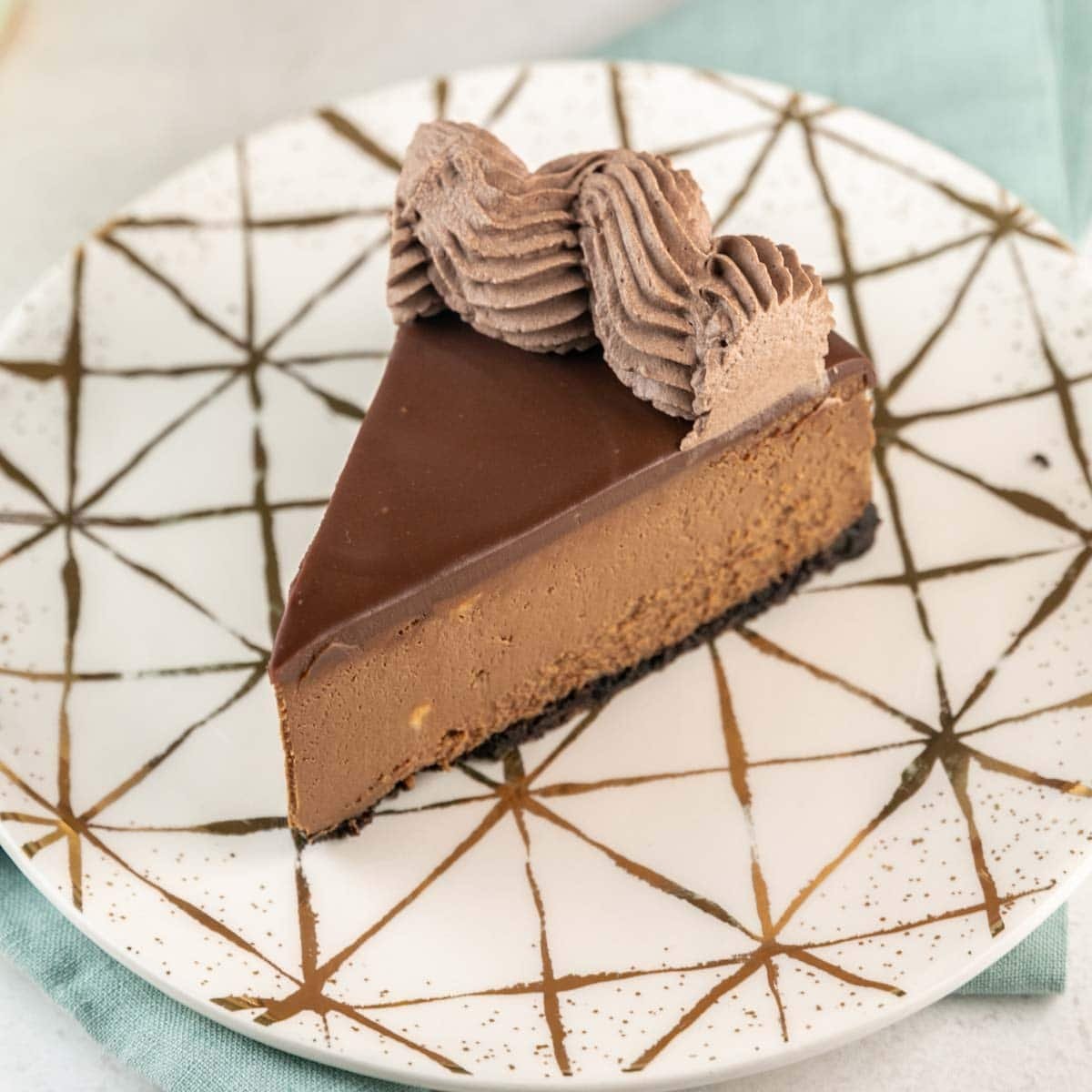 Decadent Dark Chocolate Cheesecake 1 Decadent Dark Chocolate Cheesecake