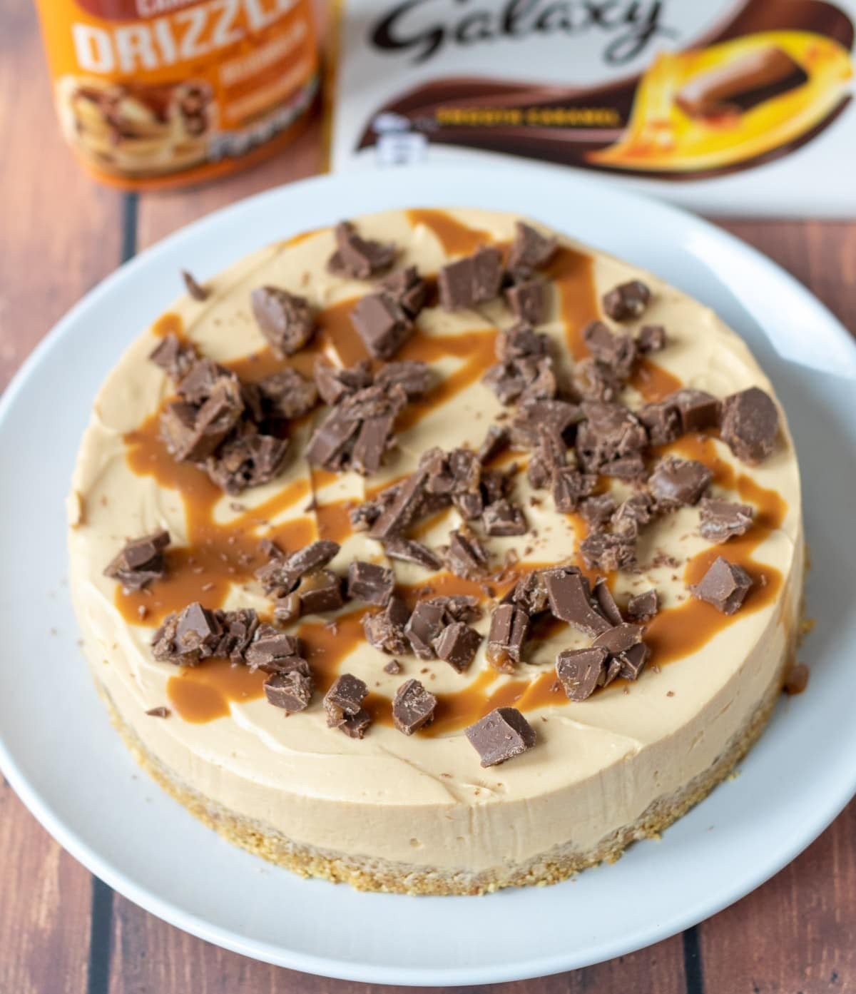 Easy No-Bake Caramel Cheesecake 1 Easy No-Bake Caramel Cheesecake