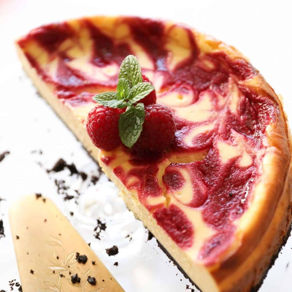 Raspberry Swirl Cheesecake Delight 1 Raspberry Swirl Cheesecake Delight