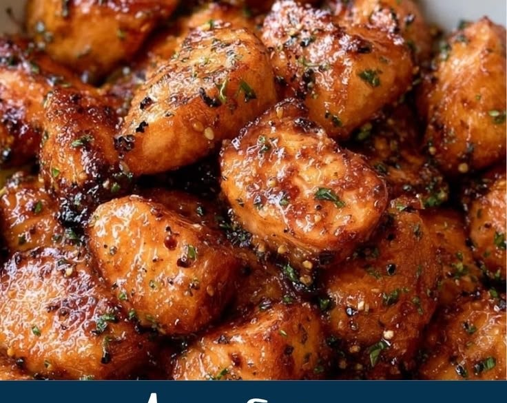 Spicy Honey-Glazed Salmon Bites Recipe 4 Spicy Honey Glazed Salmon Bites