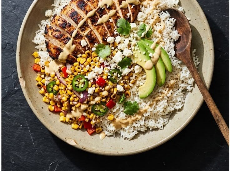 Healthy Street Corn Chicken Bowl