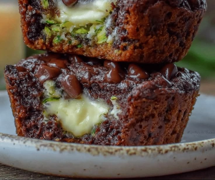Chocolate Zucchini Muffins 2 Chocolate Zucchini Muffins