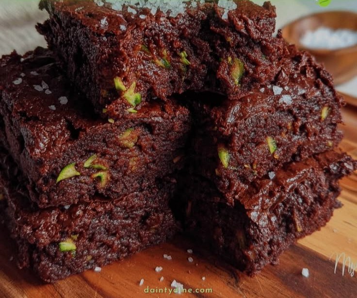 Fudgy Zucchini Brownies 2 Fudgy Zucchini Brownies