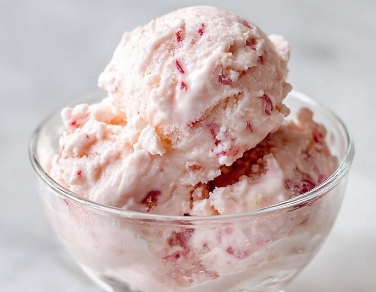 Easy Strawberry Cottage Cheese Ice Cream
