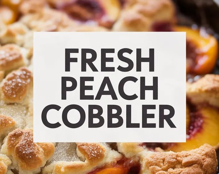 Fresh Peach Cobbler Recipe