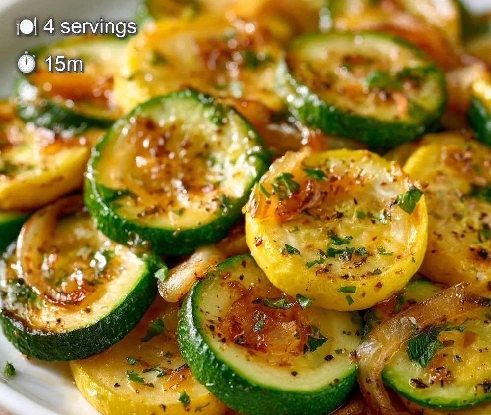 Healthy Sauteed Zucchini with Garlic and Onion