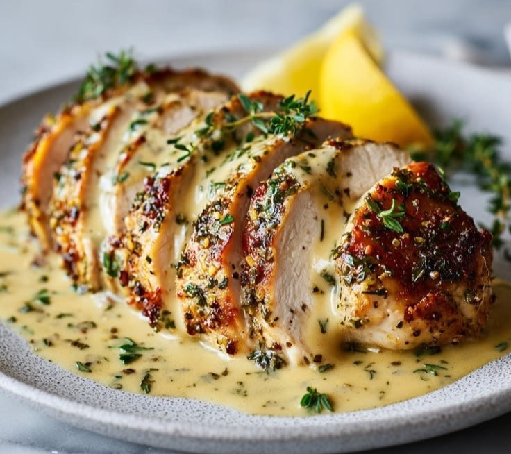 Slow Cooker Lemon Herb Chicken