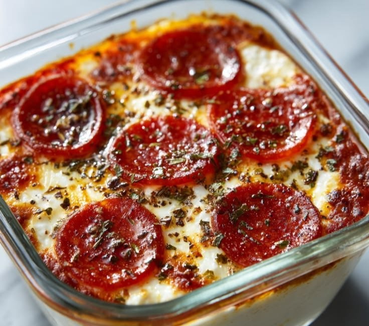 Cottage Cheese Pizza Bowl