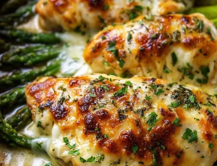 Baked Chicken and Asparagus
