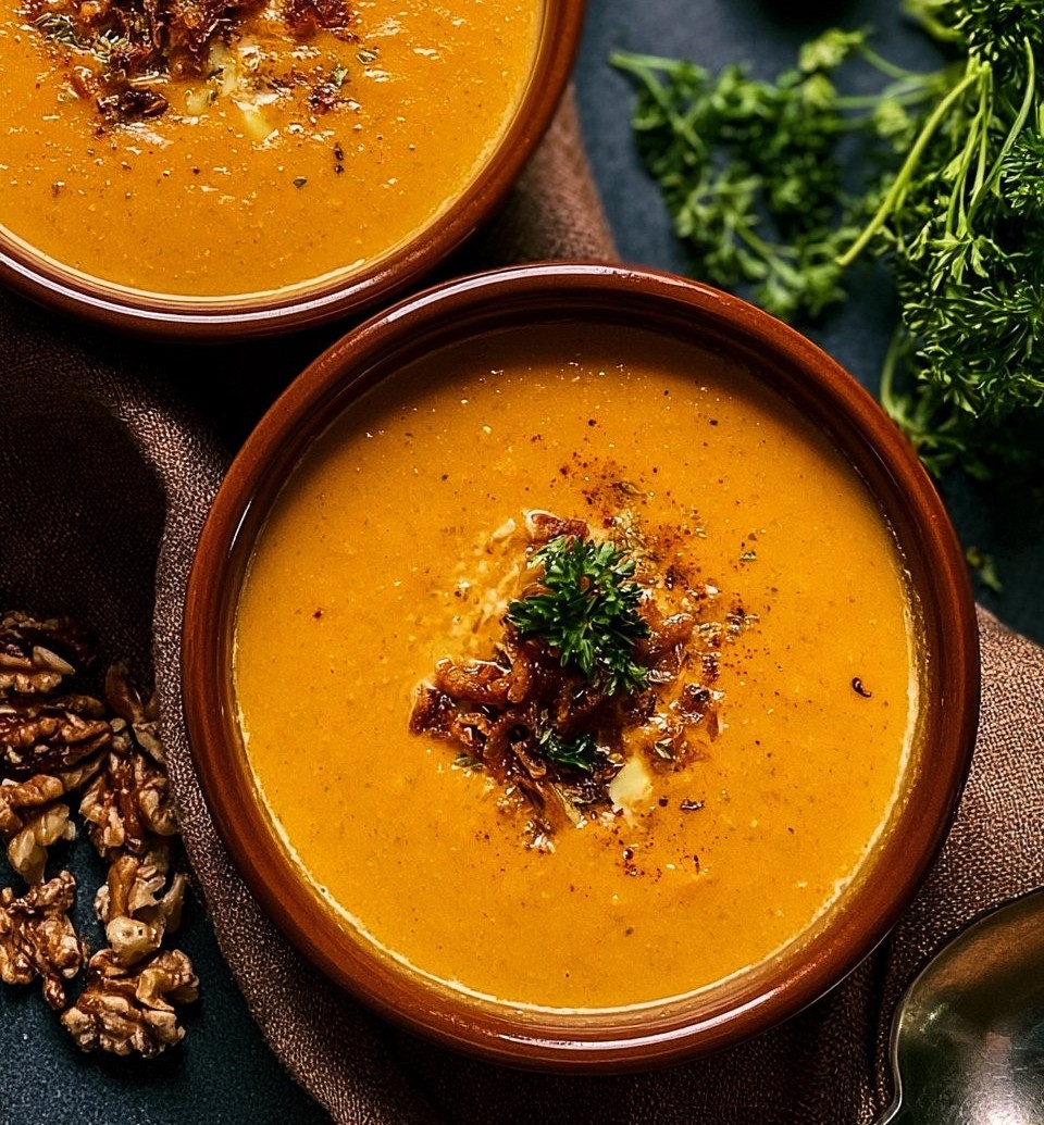 Apple Cheddar Sweet Potato Soup