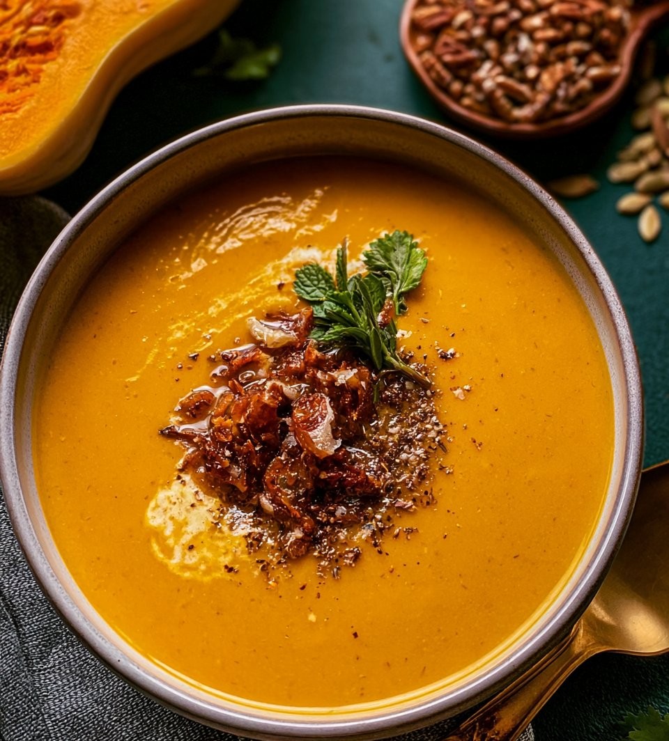 Apple Cheddar Sweet Potato Soup