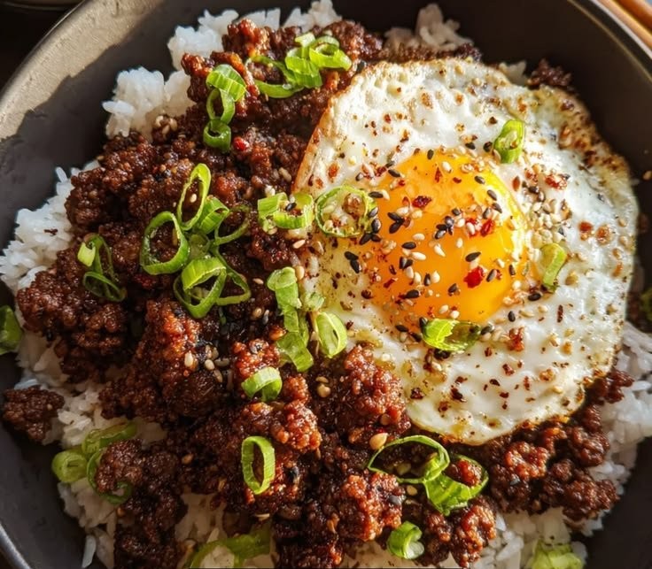 Korean Ground Beef Bowl