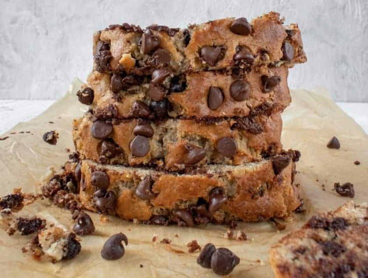 Healthy Chocolate Chip Banana Bread