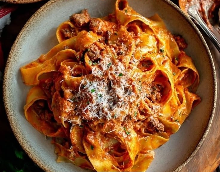 Calabrian Chili Pappardelle with Sausage & Fennel