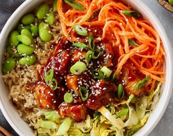 Sweet Chili Chicken Rice Bowl