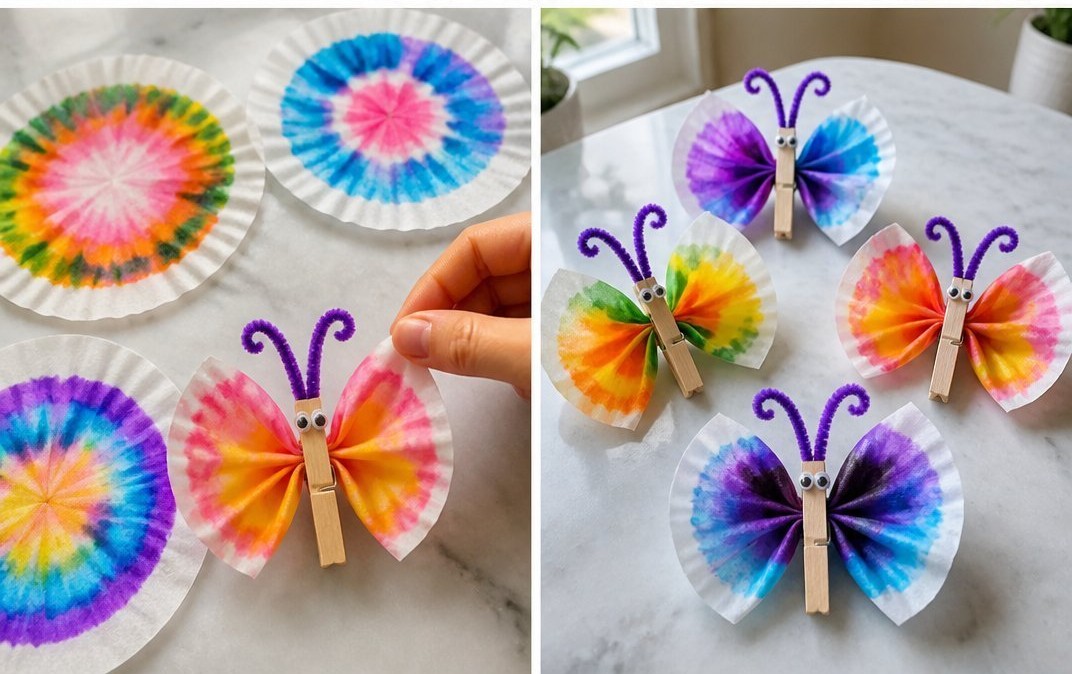Chromatography Coffee Filter Butterflies Become Calm 6 Chromatography Coffee Filter Butterflies