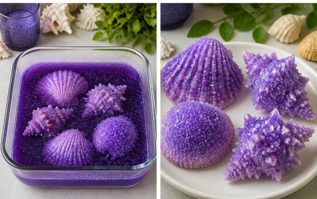 Crystal Seashells Transform Into Ocean Treasures