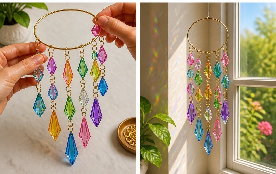 How to Make a Recycled Plastic Bottle Crystal Suncatcher 6 How to Make a Recycled Plastic Bottle Crystal Suncatcher
