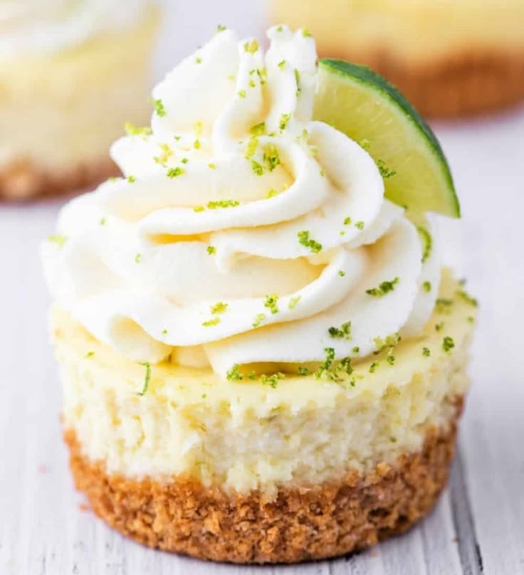 Mini Key Lime Cheesecakes