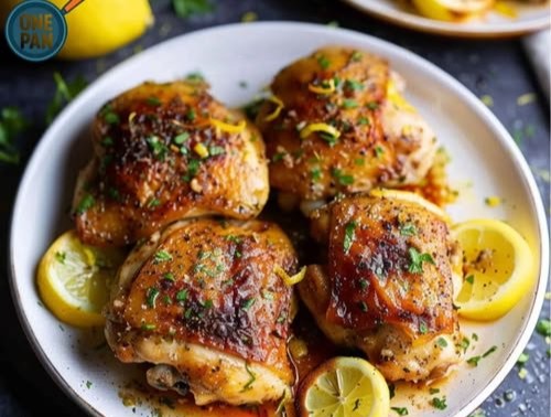 Lemon Garlic Butter Chicken Thighs