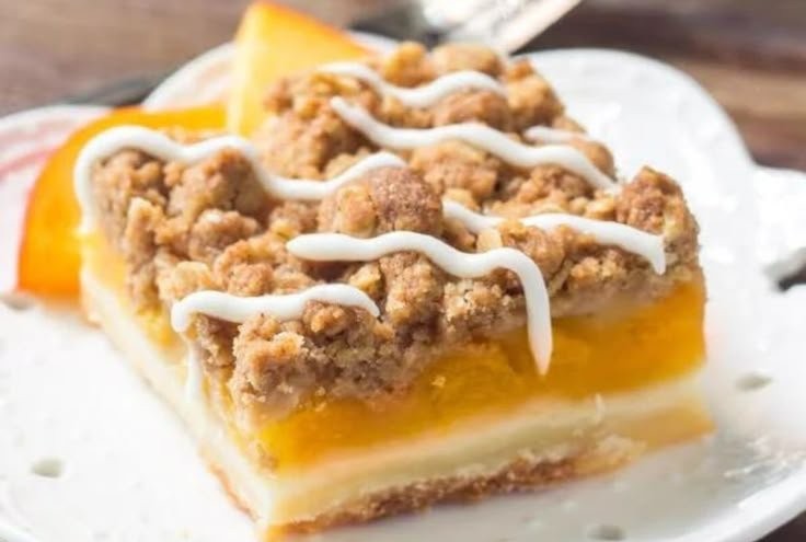 Peach Pie Crumble Bars