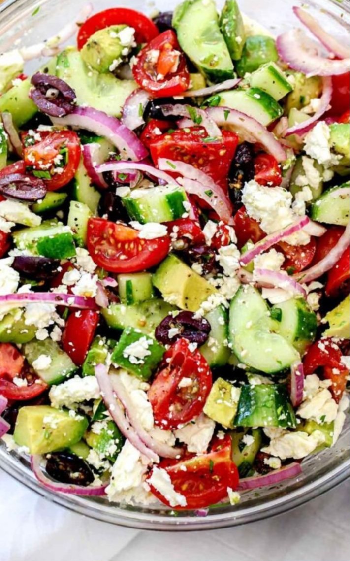 Greek Salad with Avocado