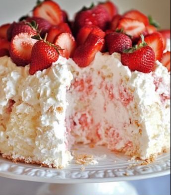 Strawberry Angel Cake