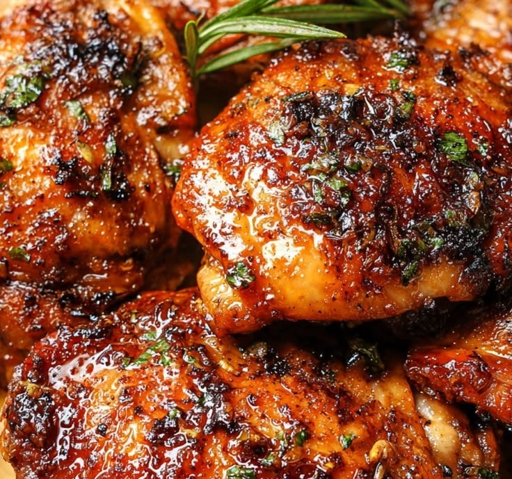 Baked Honey Garlic Chicken Thighs