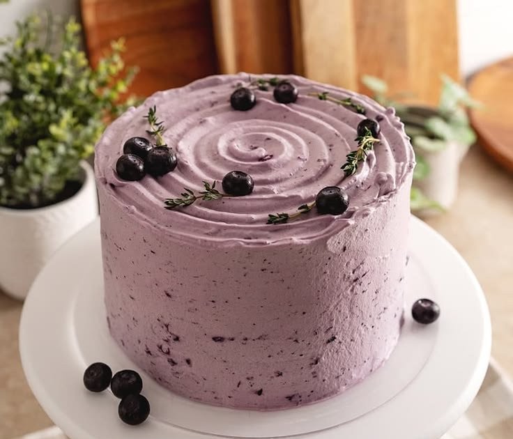 Blueberry Chiffon Cake
