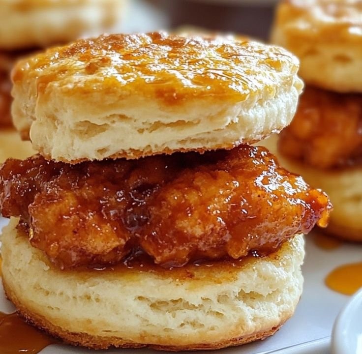 Hot Honey Chicken Biscuits