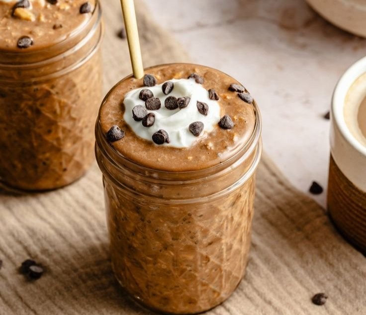 High Protein Coffee Overnight Oats