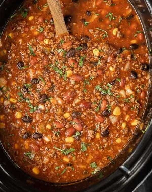 Slow Cooker Taco Chili