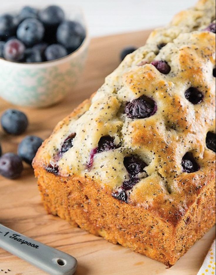 Lemon Blueberry Poppy Seed Loaf