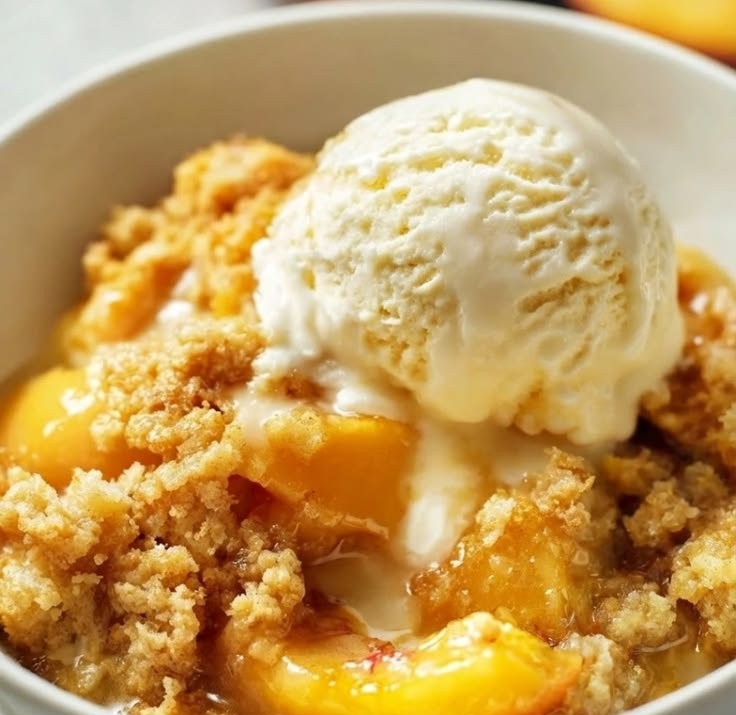 Peach Dump Cake