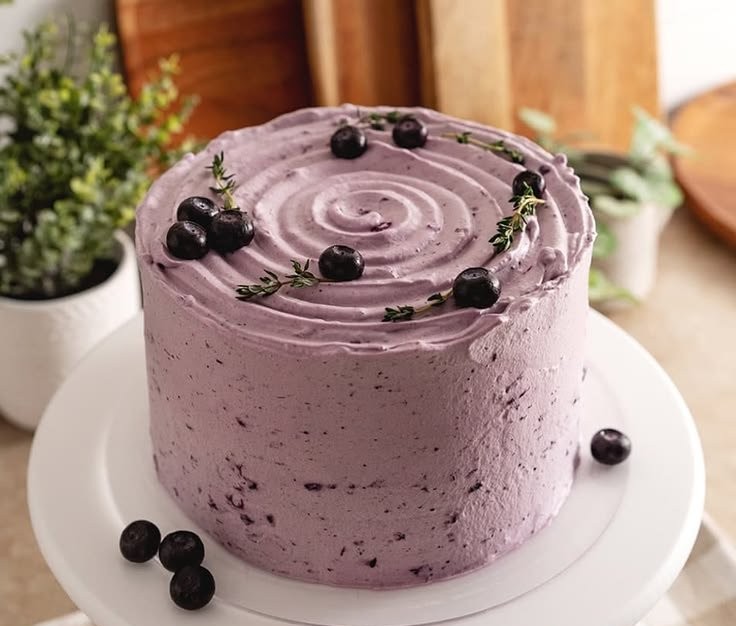 Blueberry Chiffon Cake