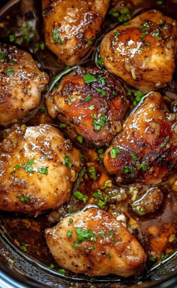 Slow Cooker Brown Sugar Garlic Chicken