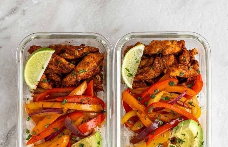 Chicken Fajita Meal Prep Bowls