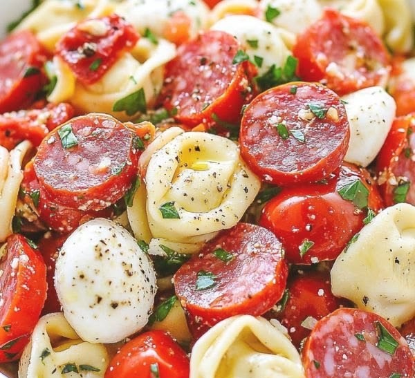 Cheese Tortellini Pasta Salad: Easy