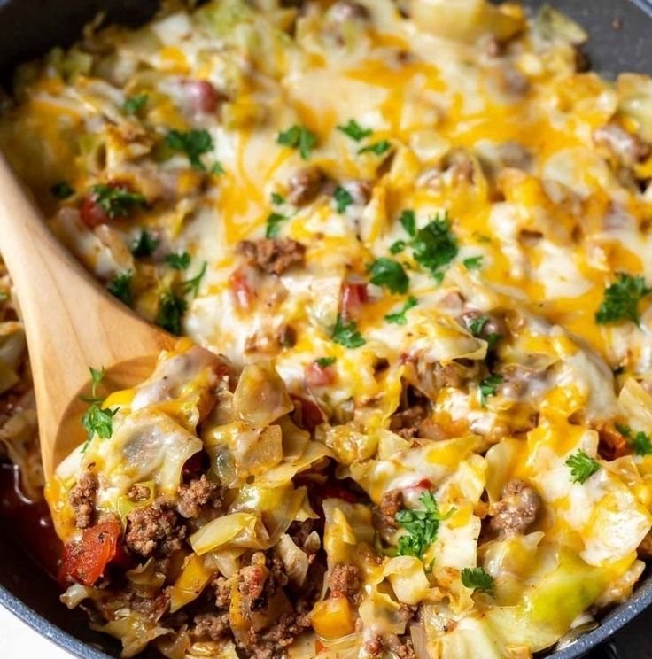 Low Carb Unstuffed Cabbage Casserole