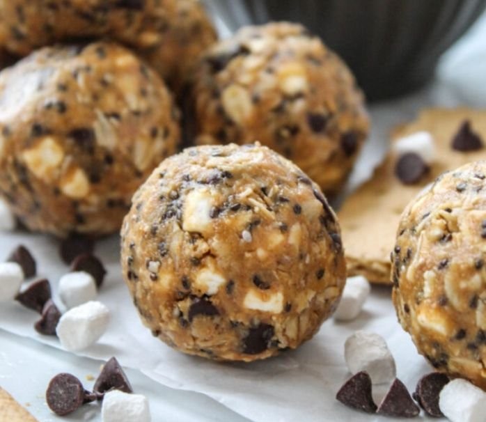 Easy No-Bake S'mores Energy Bites