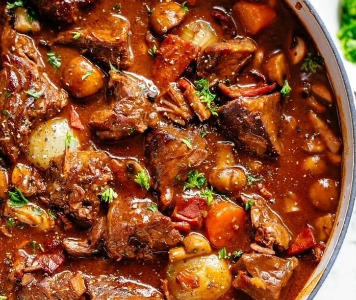 Beef Bourguignon with Red Wine