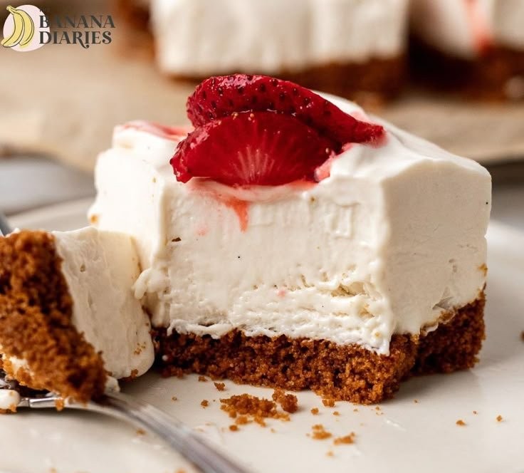 Vegan No Bake Cheesecake Bars