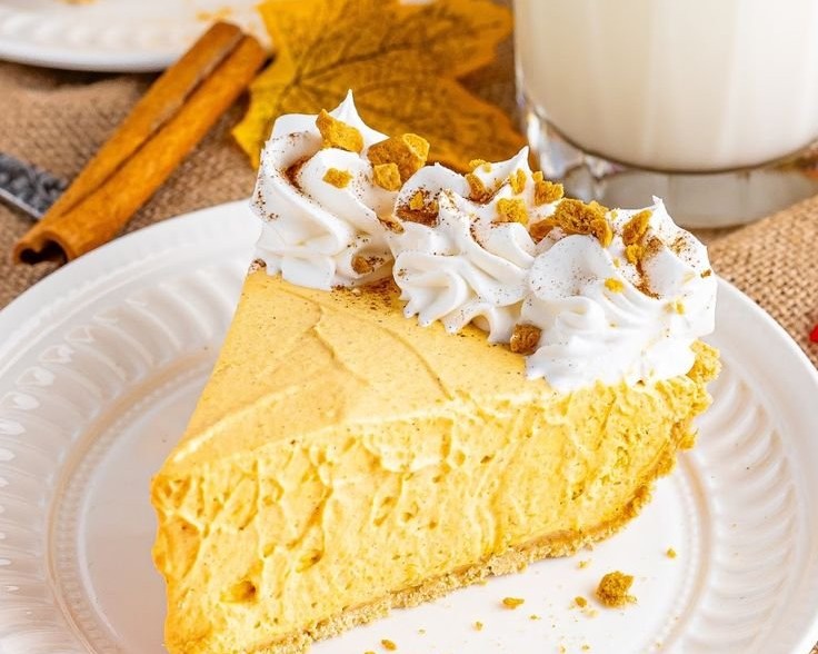 Creamy No-Bake Pumpkin Cheesecake