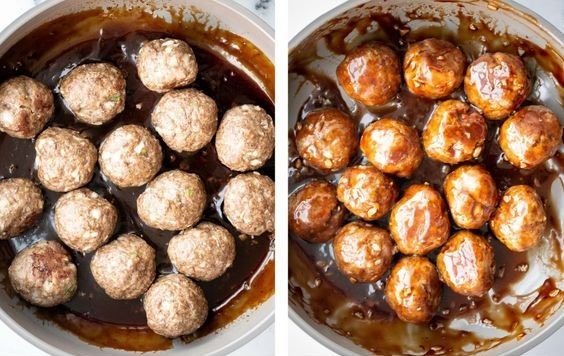 Sticky Honey Garlic Meatballs
