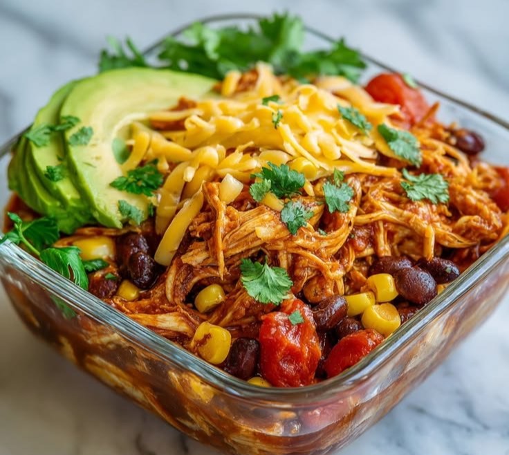 High-Protein Chicken Enchilada Bowls