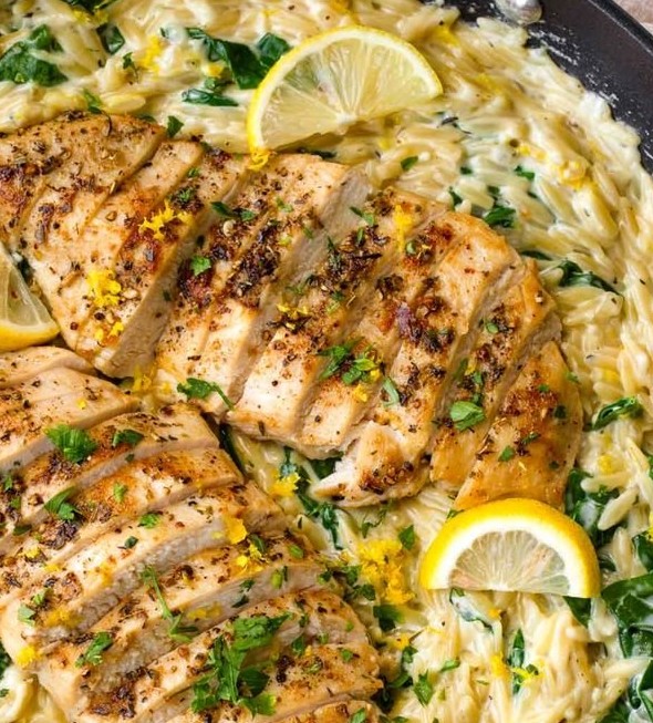 Creamy Lemon Chicken Orzo