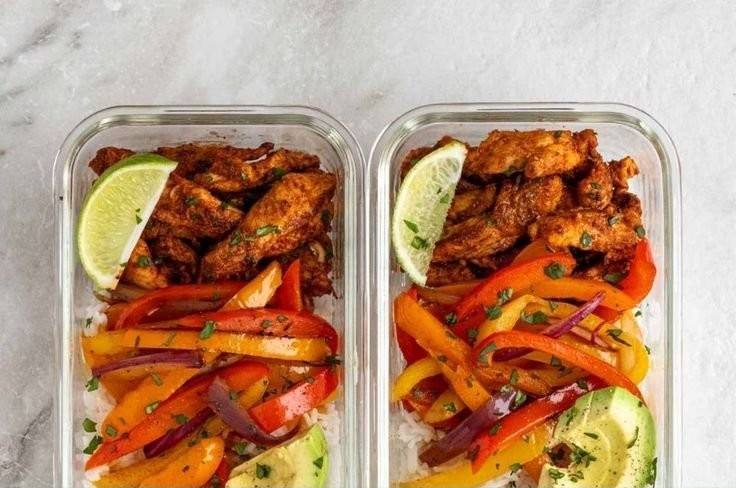 Chicken Fajita Meal Prep Bowls