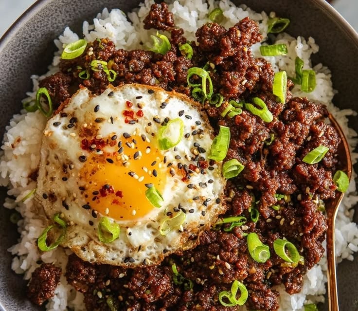 Korean Ground Beef Bowl