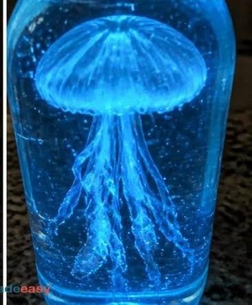 Einfache Anleitung zur Herstellung eines Leuchtenden Quallenjar zu Hause ❤️